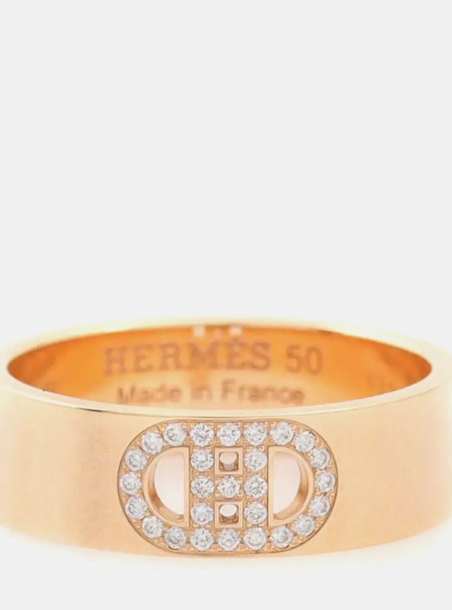 Hermès Diamond d'Ancre Ring EU 50