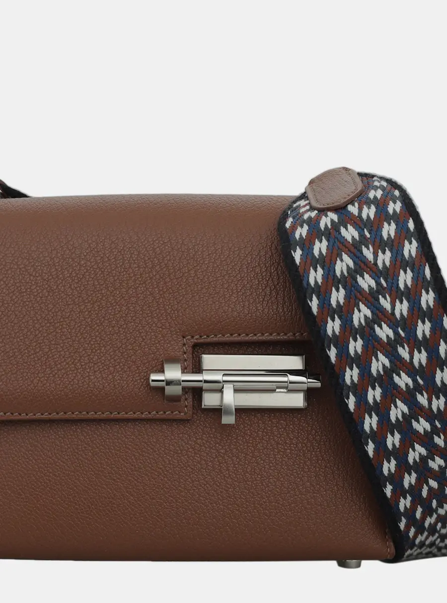Hermes Verrou Mini Brown Leather Shoulder Bag