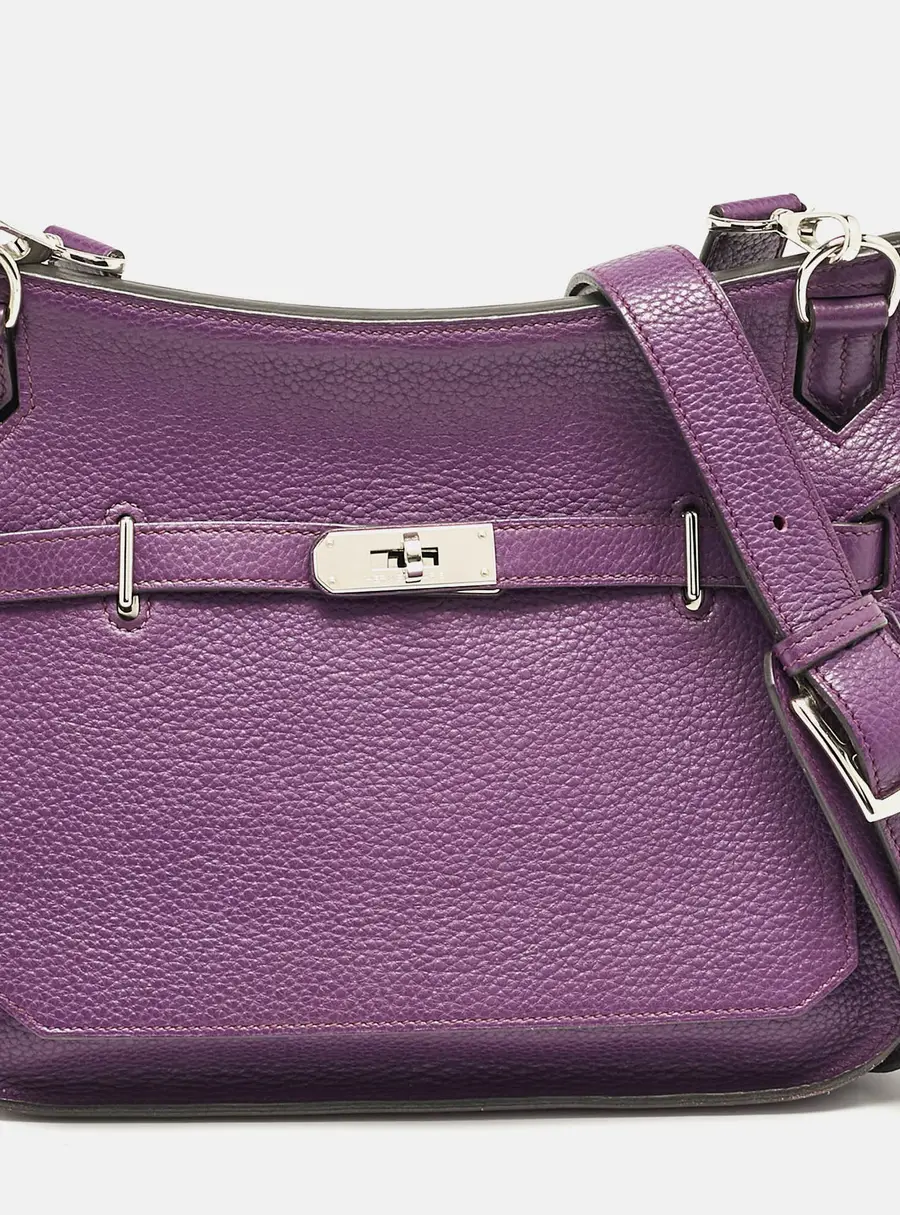 Hermes Ultraviolet Togo Leather Palladium Finish Jypsiere 28 Bag