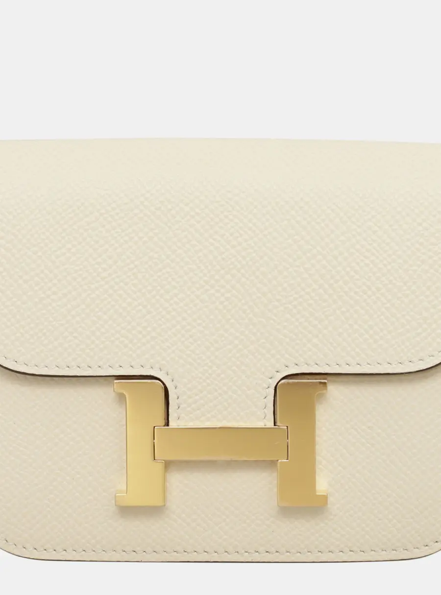 Hermes Constance Slim Nata Epsom Calfskin Leather Wallet Bag