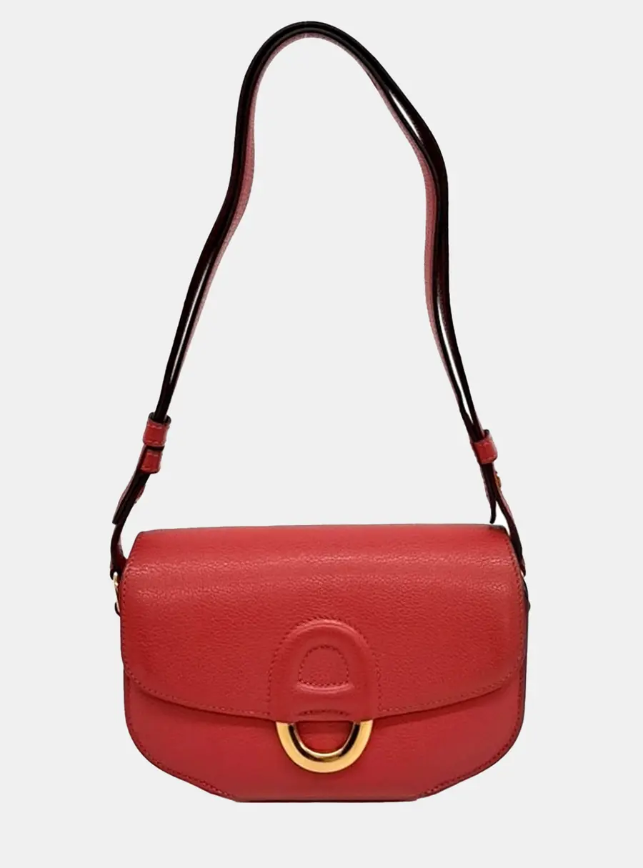 Hermes Cherche Midi Mini Red Leather Shoulder Bag