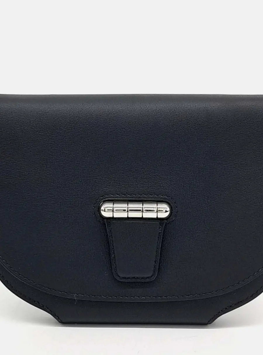 Hermes Mini Convoy Black Leather Shoulder Bag