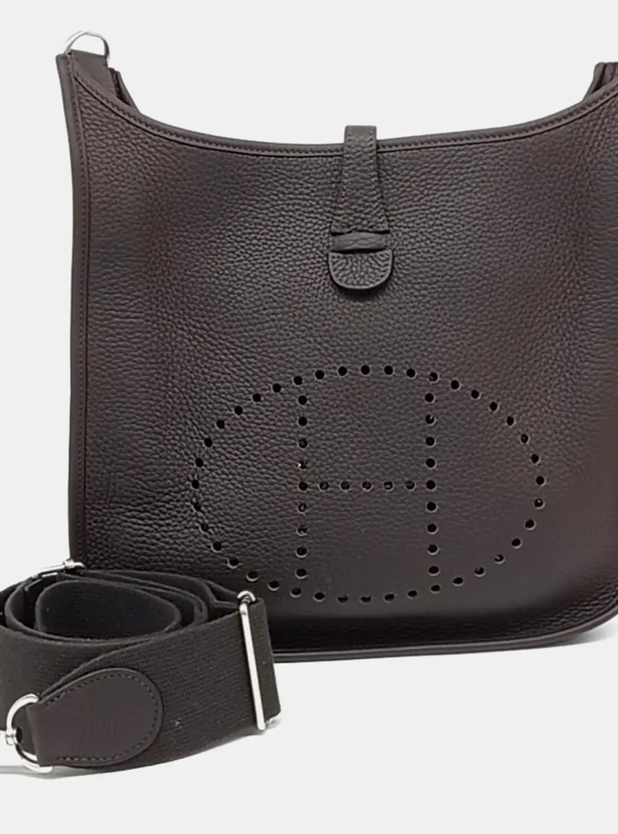 Hermes Evelyne 29 Brown Clemence Leather Crossbody Bag