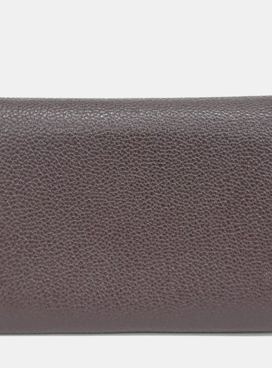 Hermes Calvi Duo Vert Bosphore Epsom Leather Card Holder Bag