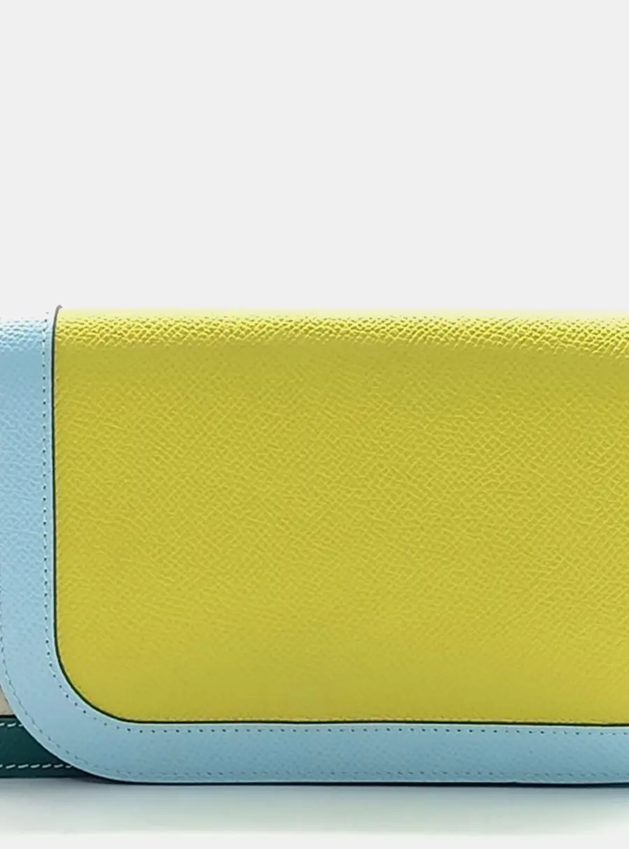 Hermes Carmail Long Wallet Multicolor Epsom Leather Wallet