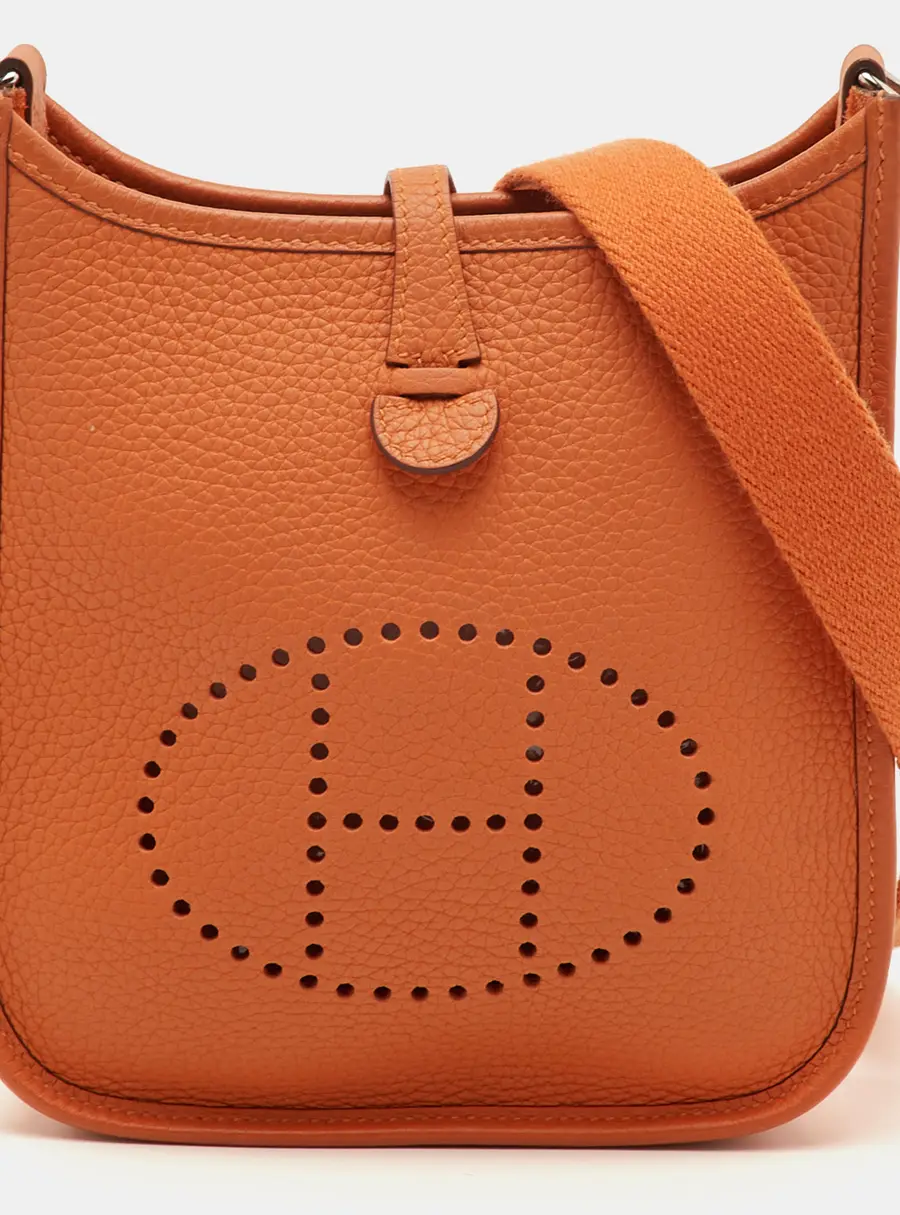 Hermes Evelyne Amazone TPM 16 Mango Taurillon Clemence Leather Crossbody Bag