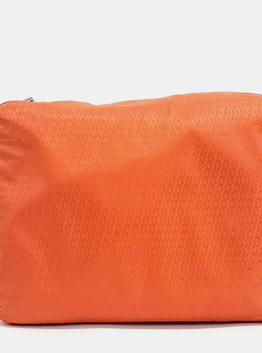 Hermes Travel PM Orange Silk Toiletry Bag