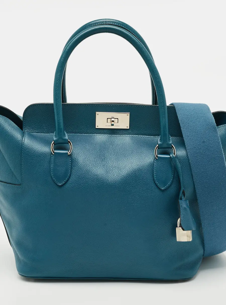 Hermes Toolbox 26 Ever Palladium Finish Colvert Evercolor Leather Bag