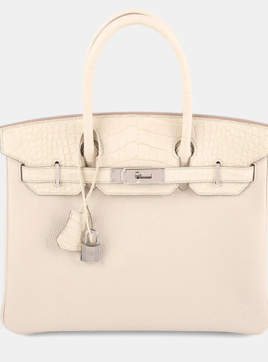 Hermes Beton Togo Touch Birkin 30 Tote Bag