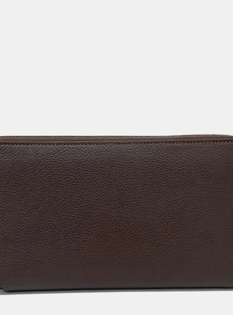 Hermes Silkyin Long Wallet Brown Leather Long Wallet