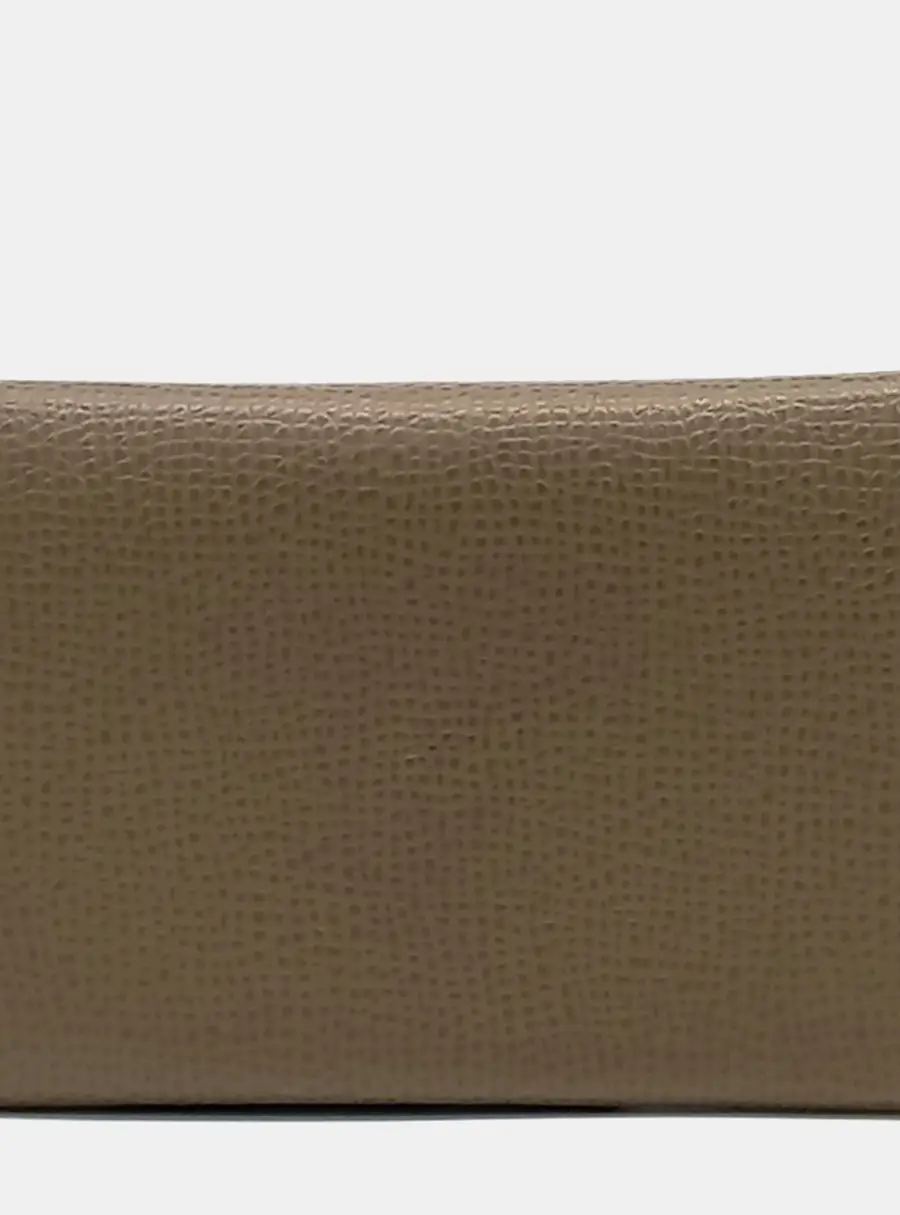 Hermes Calvi Brown Leather Card Holder