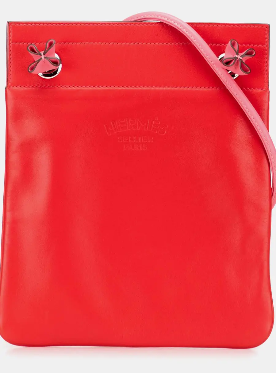 Hermes Pink/Red Mini Swift Aline Bag