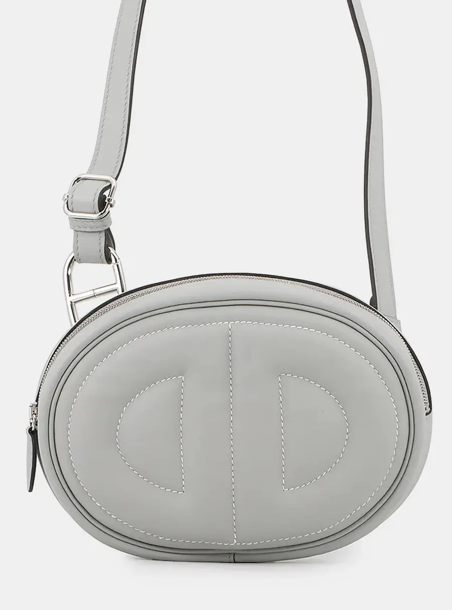 Hermes In The Loop 18 Glacier Swift Leather Shoulder Bag