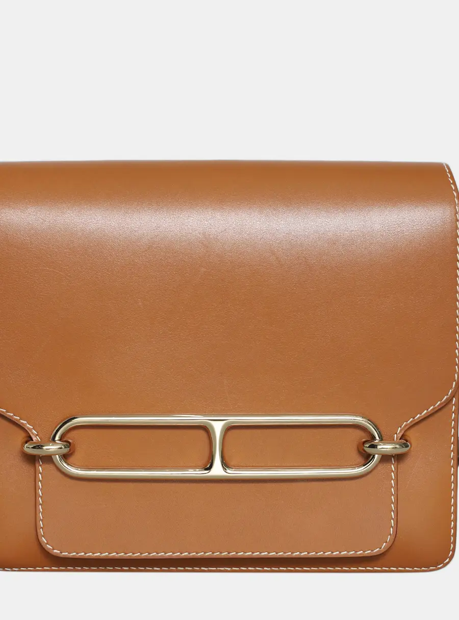 Hermes Roulis 23 Fauve Evercolor Leather Shoulder Bag