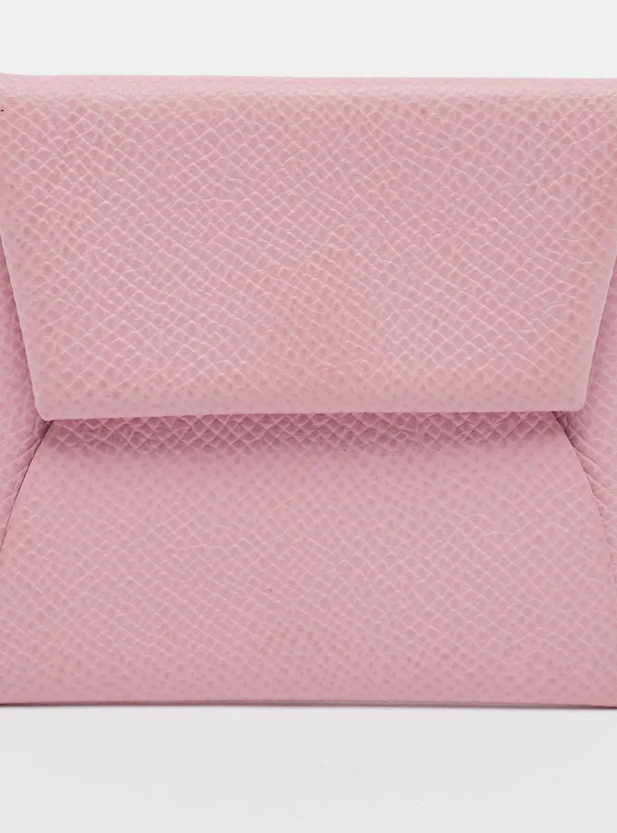 Hermes Bastia Sakura Chevre Leather Change Purse