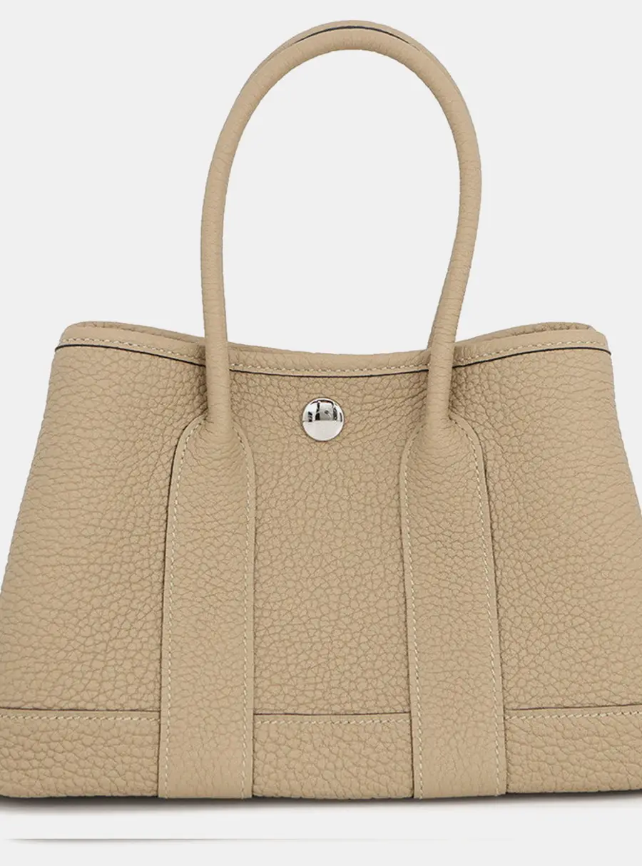 Hermes Neo Garden 23 Trench Negonda Leather Tote Bag
