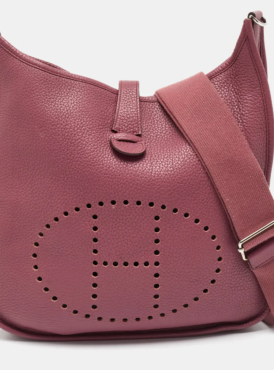 Hermes Evelyne III GM Bois de Rose Taurillon Clemence Leather Shoulder Bag
