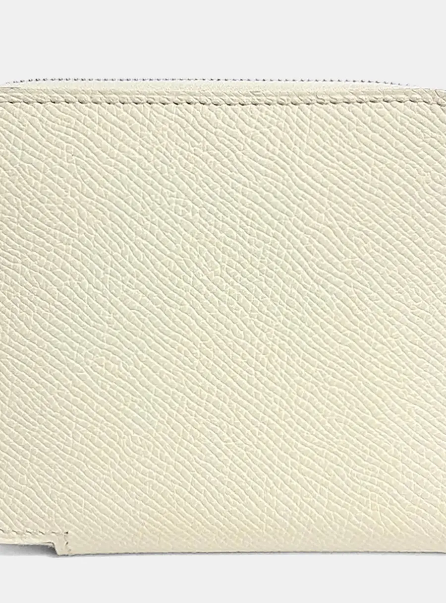 Hermes Cream Leather Silky Wallet