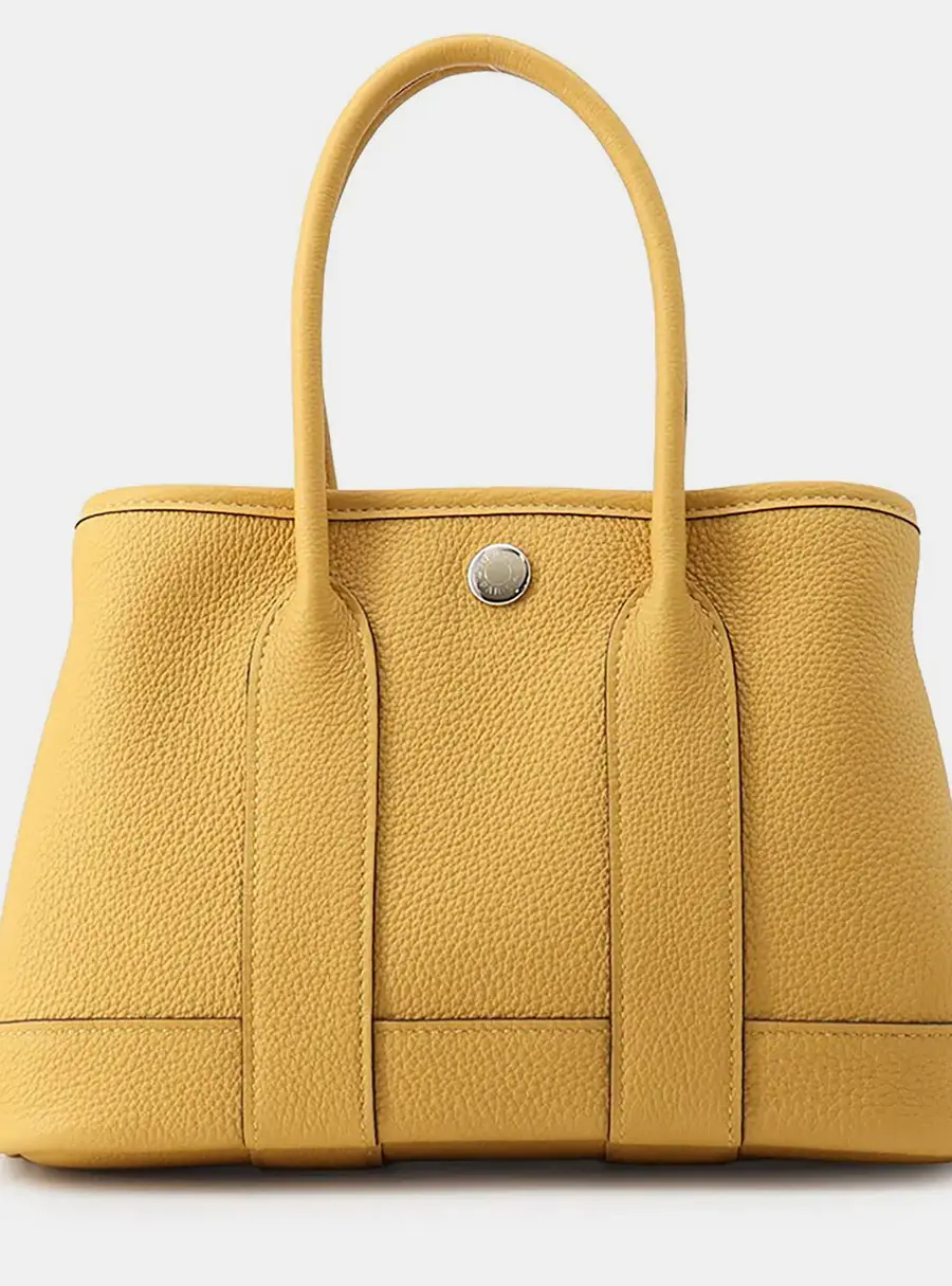 Hermes Neo Garden 23 Paille Negonda Leather Top Handle Bag