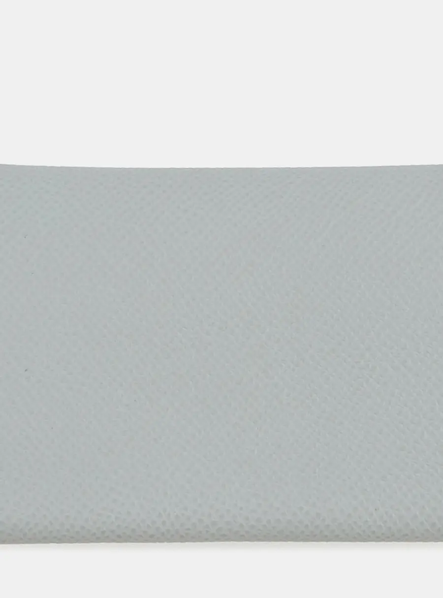 Hermes Calvi Duo Blue Glacier Epsom Leather Card Holder Bag