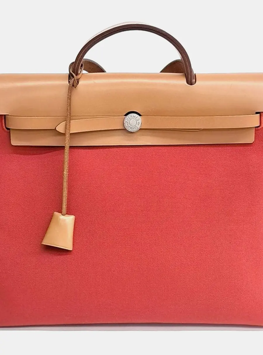 Hermes Multicolor Fabric and Leather Herm&egrave;s NEW ZIP Herbag Large (X)