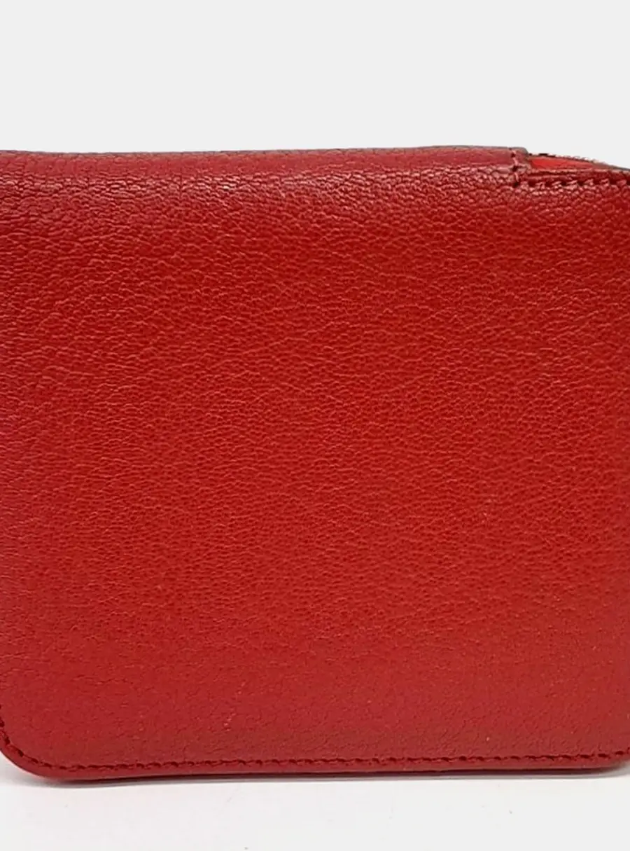Hermes Red Leather Wallet (L)