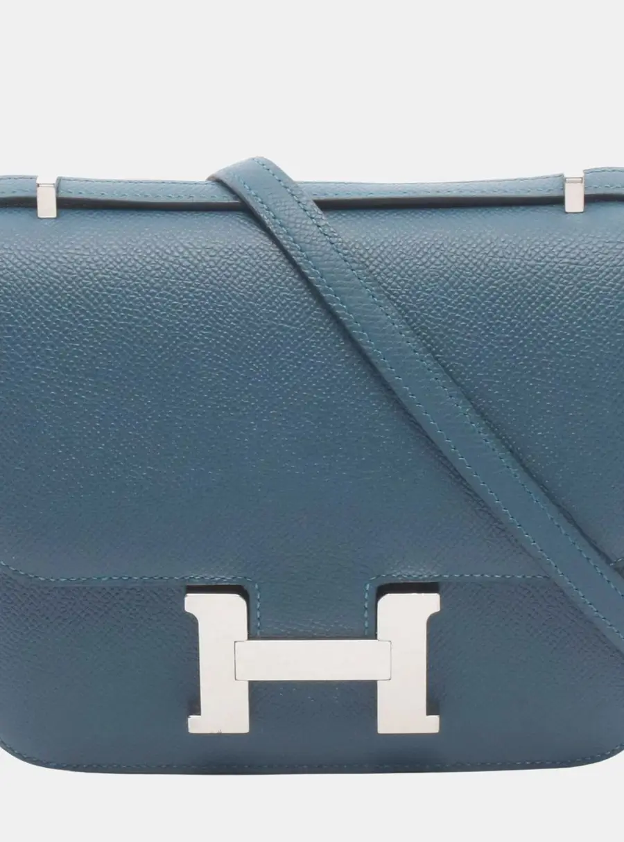 Herm&egrave;s Constance III Mini 18 Green Epsom Leather Shoulder Bag