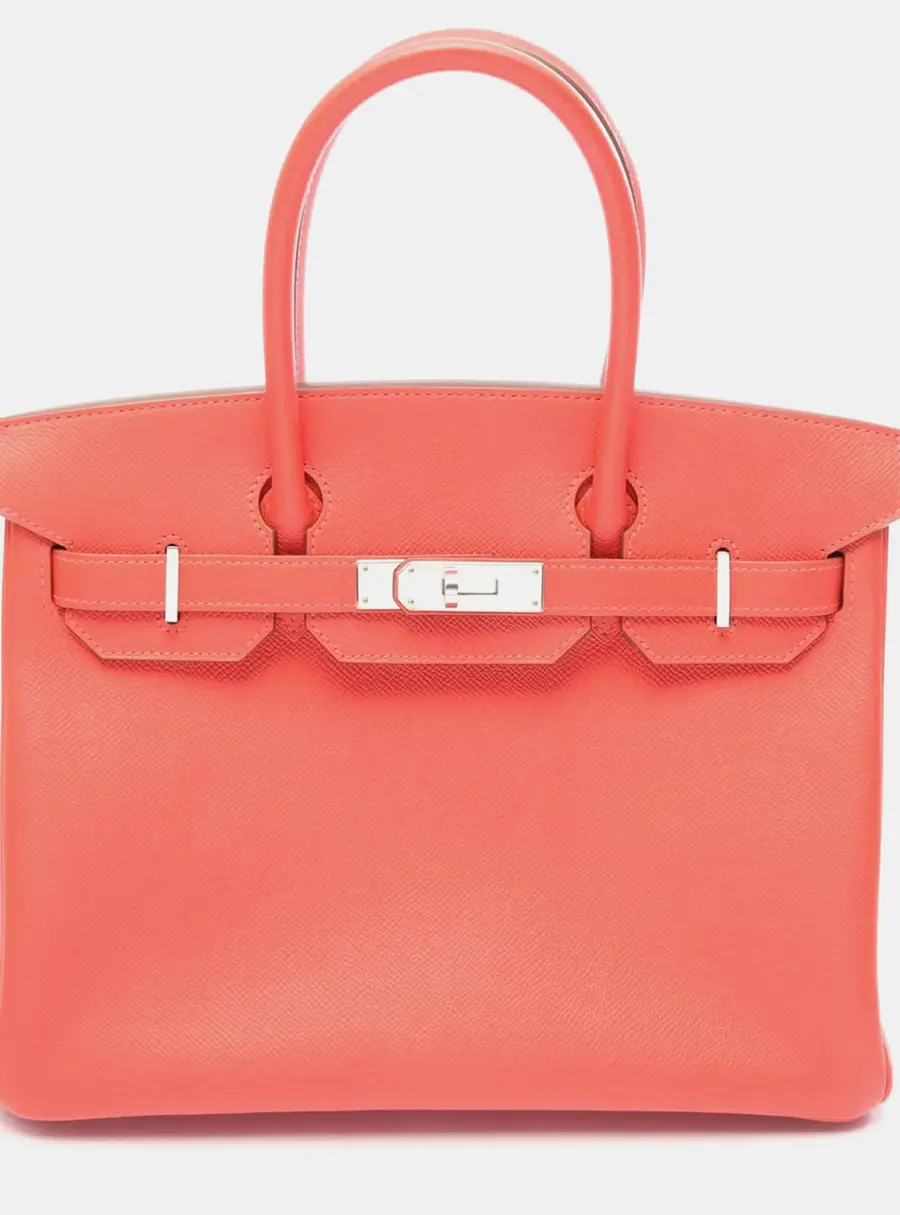 Hermès Birkin 30 Rose Jaipur Epsom Leather Top Handle Bag