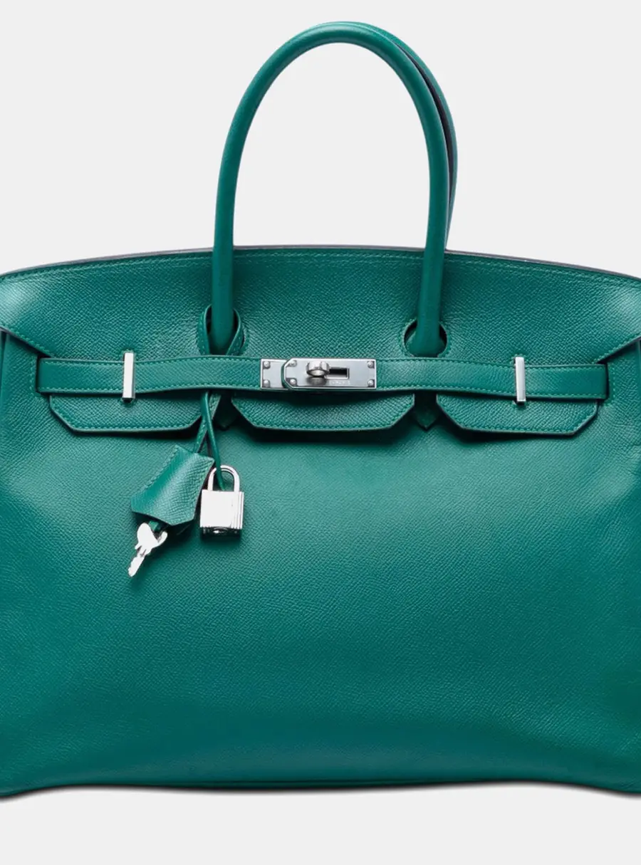 Hermes Birkin 35 Epsom Calfskin Leather Top Handle Bag
