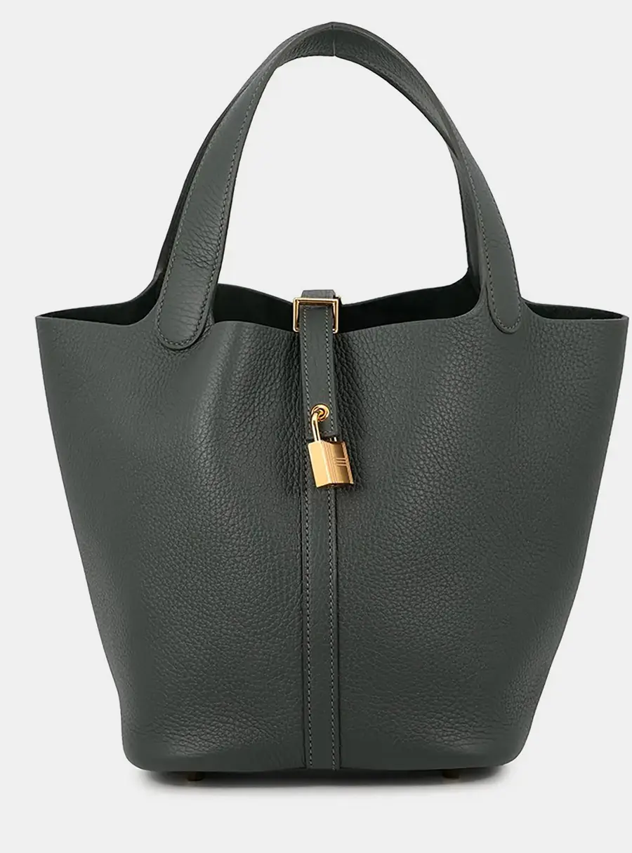 Hermes Picotin Lock Vert Mangrove Taurillon Clemence Size MM