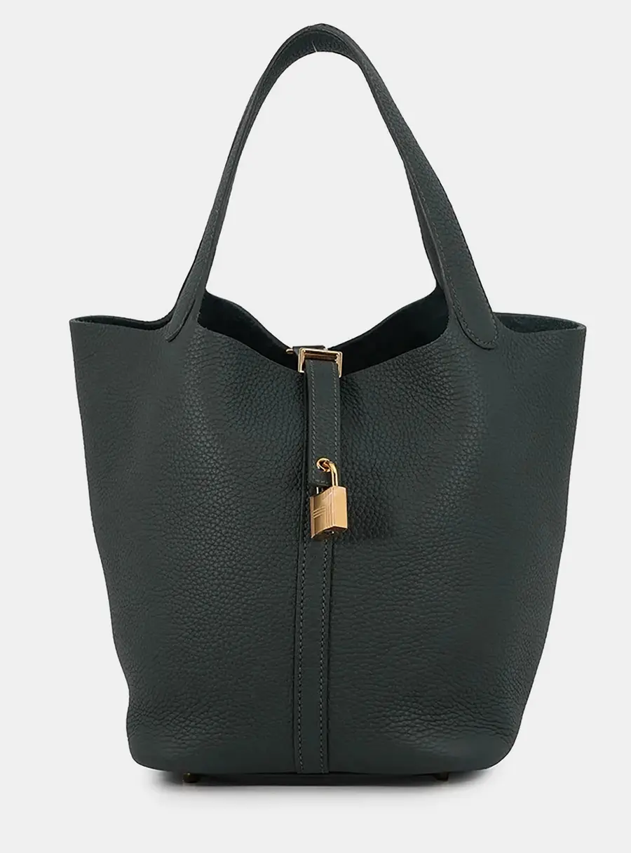 Hermes Picotin Lock Vert Mangrove Taurillon Clemence Size MM