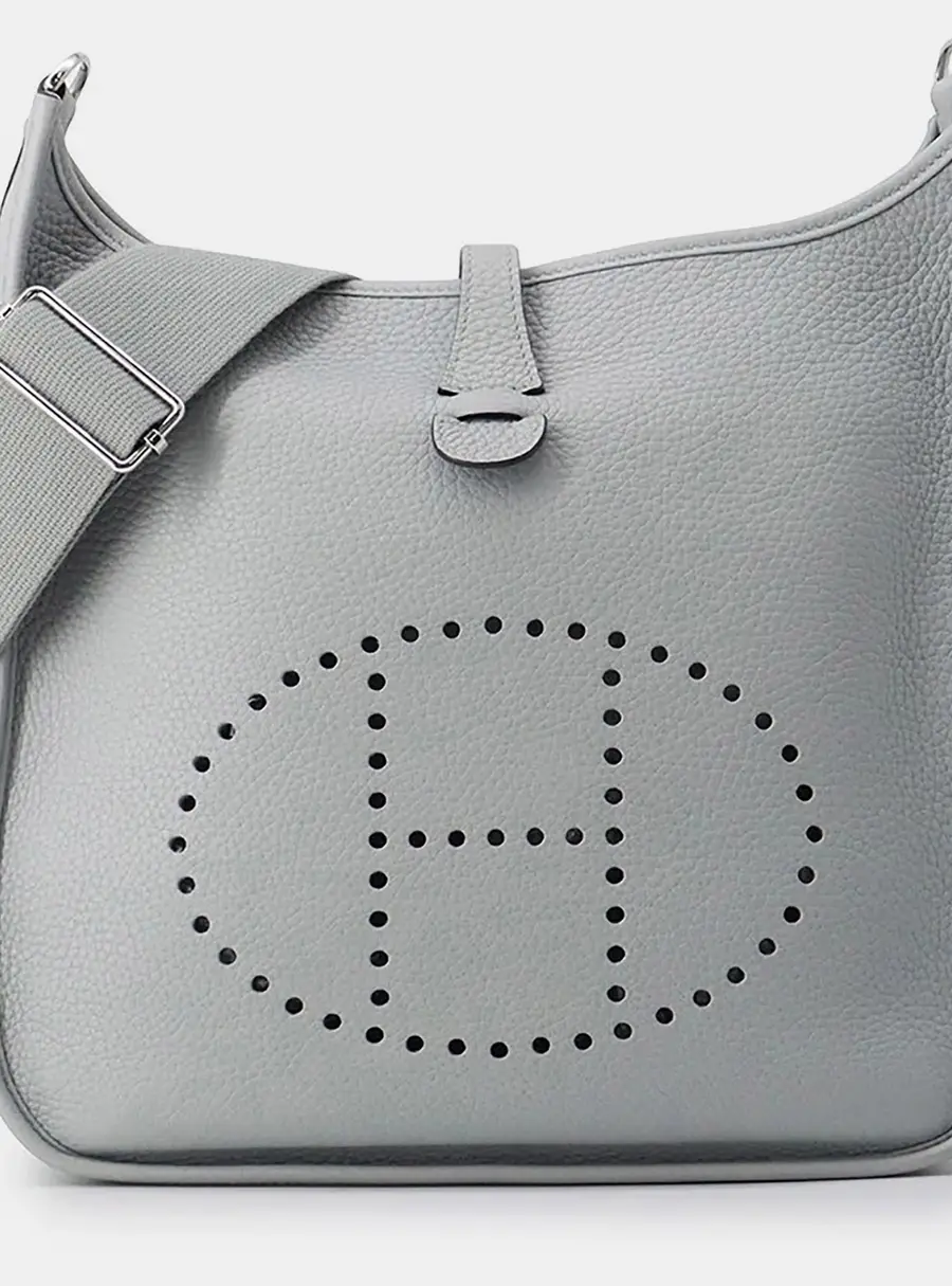 Hermes Evelyne 3 Blue Gacier Taurillon Clemence Size PM