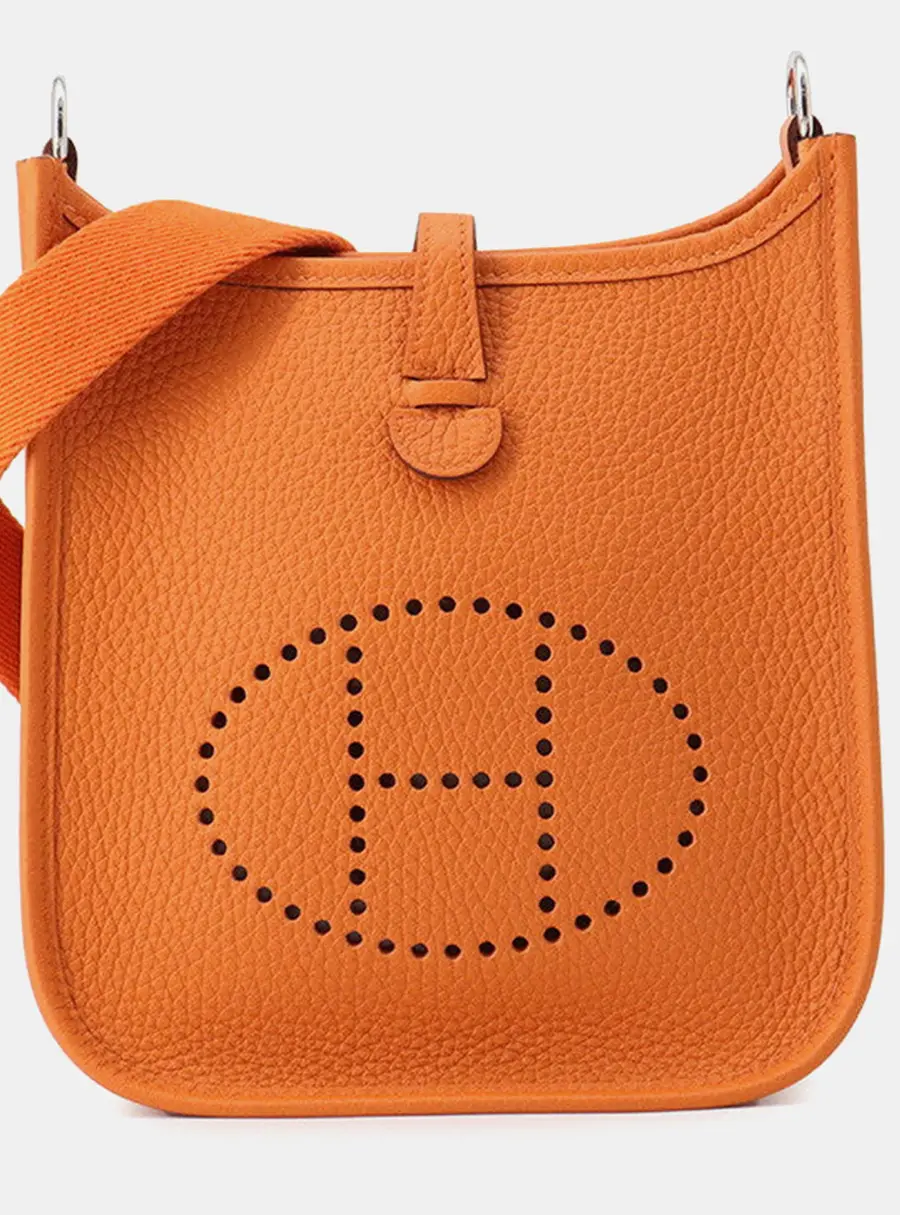 Hermes Evelyne Long Orange Taurillon Clemence Size TPM