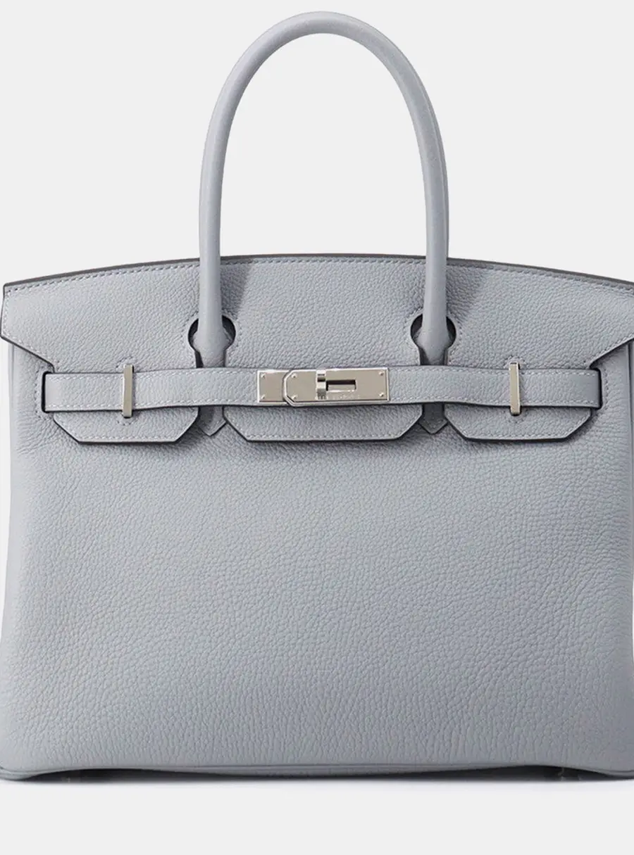 Hermes Birkin Green Pantan Togo Leather Size 30