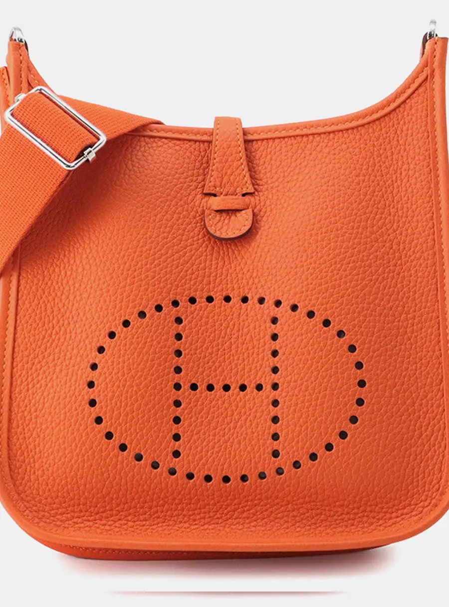 Hermes Evelyne 3 Tangerine Taurillon Clemence Size 23