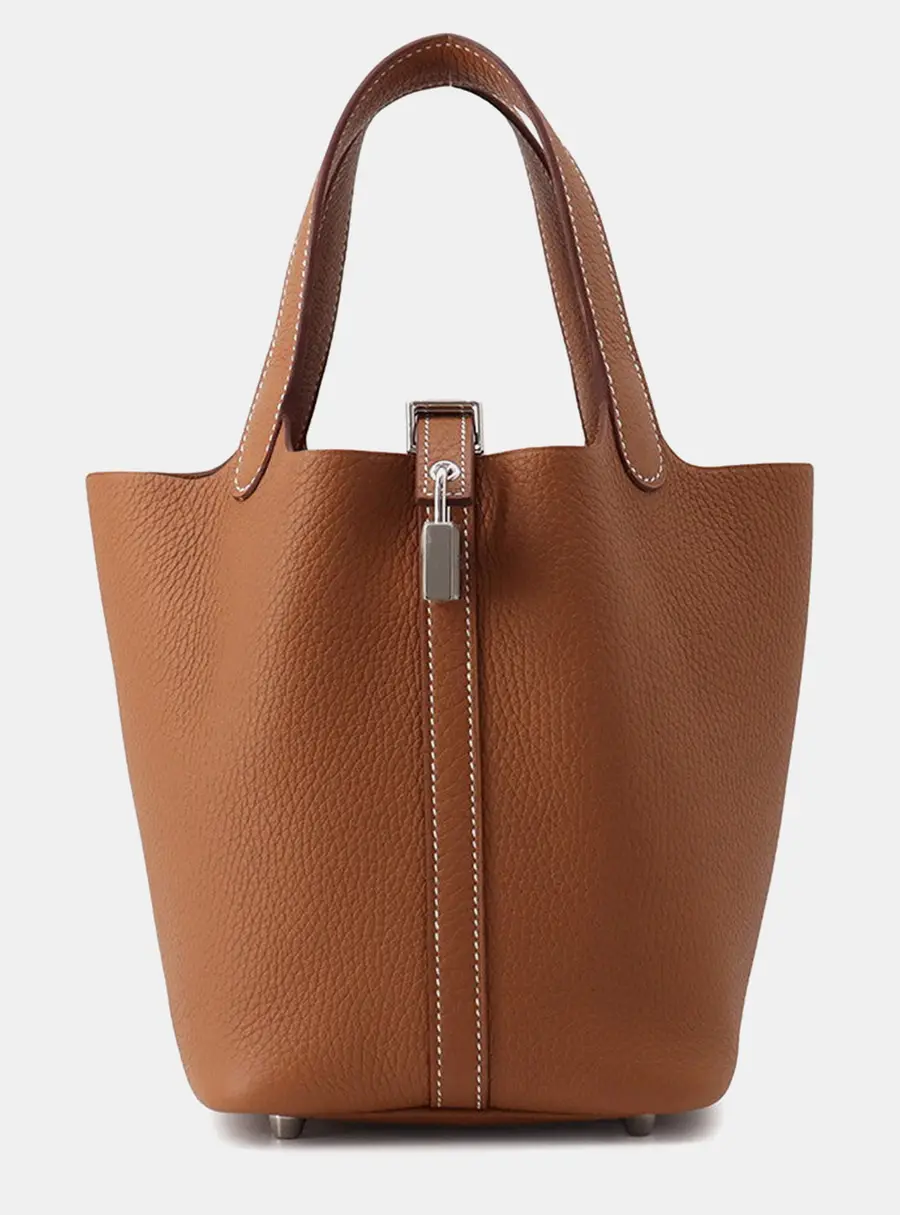 Hermes Picotin Lock Gold Taurillon Clemence Size Pm