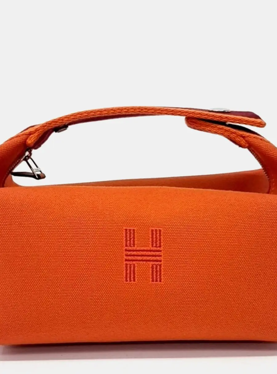 Hermes Bride-a-Brac Orange Cotton Case