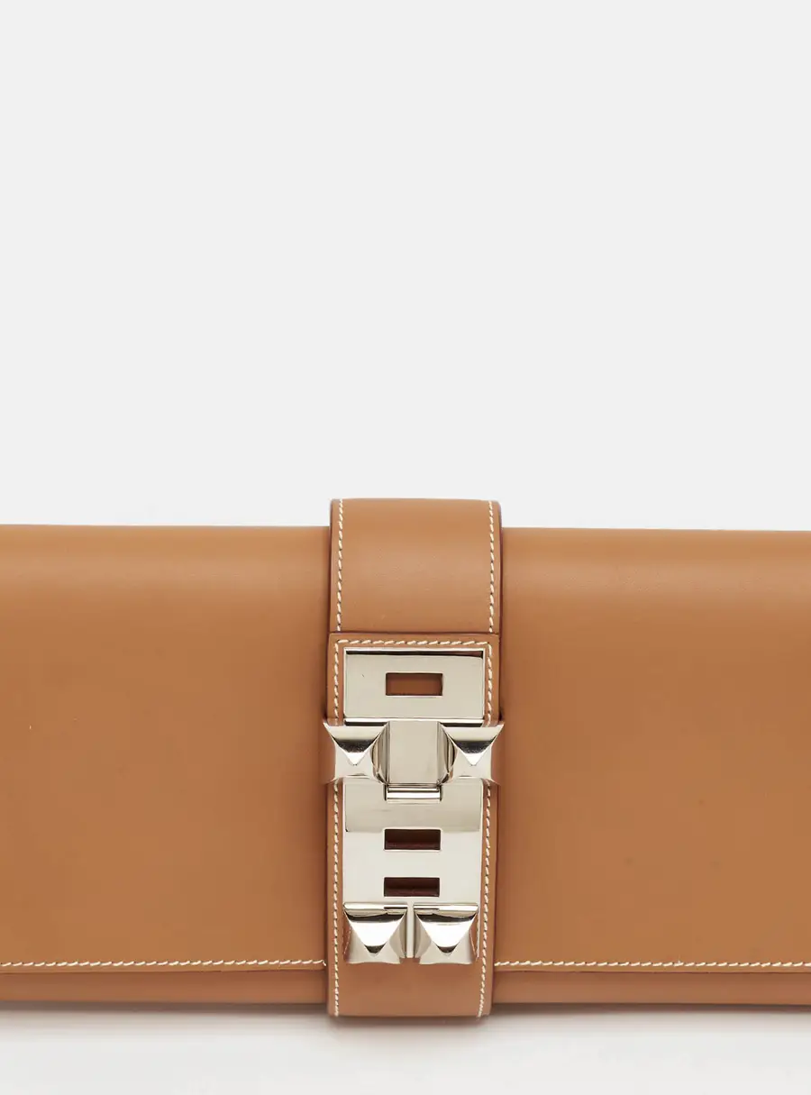 Hermès Medor 29 Naturelle Vache Leather Clutch
