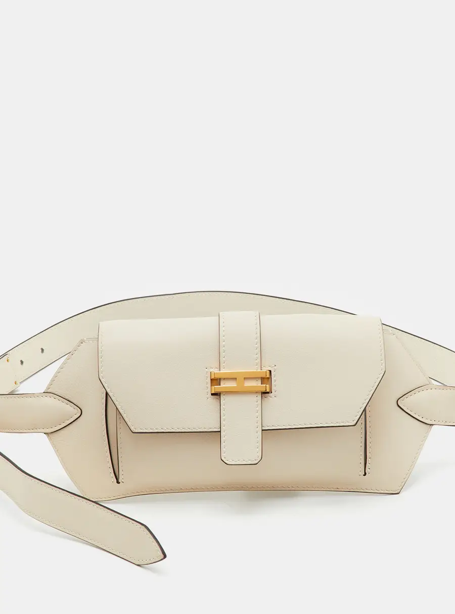 Hermès Elan Pocket 24 Nata Swift and Epsom Leather Belt Bag