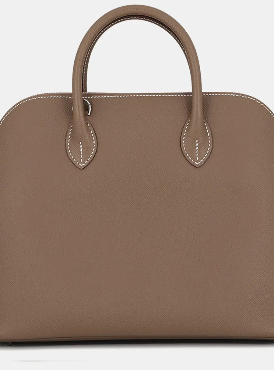 Hermes Bolide 1923 30 Etoupe Epsom Leather Top Handle Bag