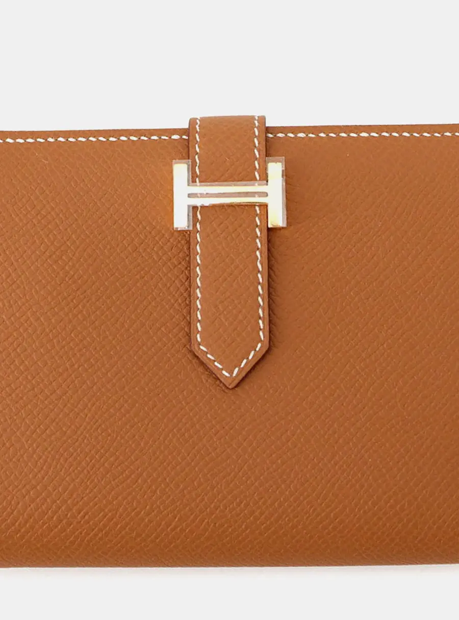 Hermes Bean Compact Gold Epsom