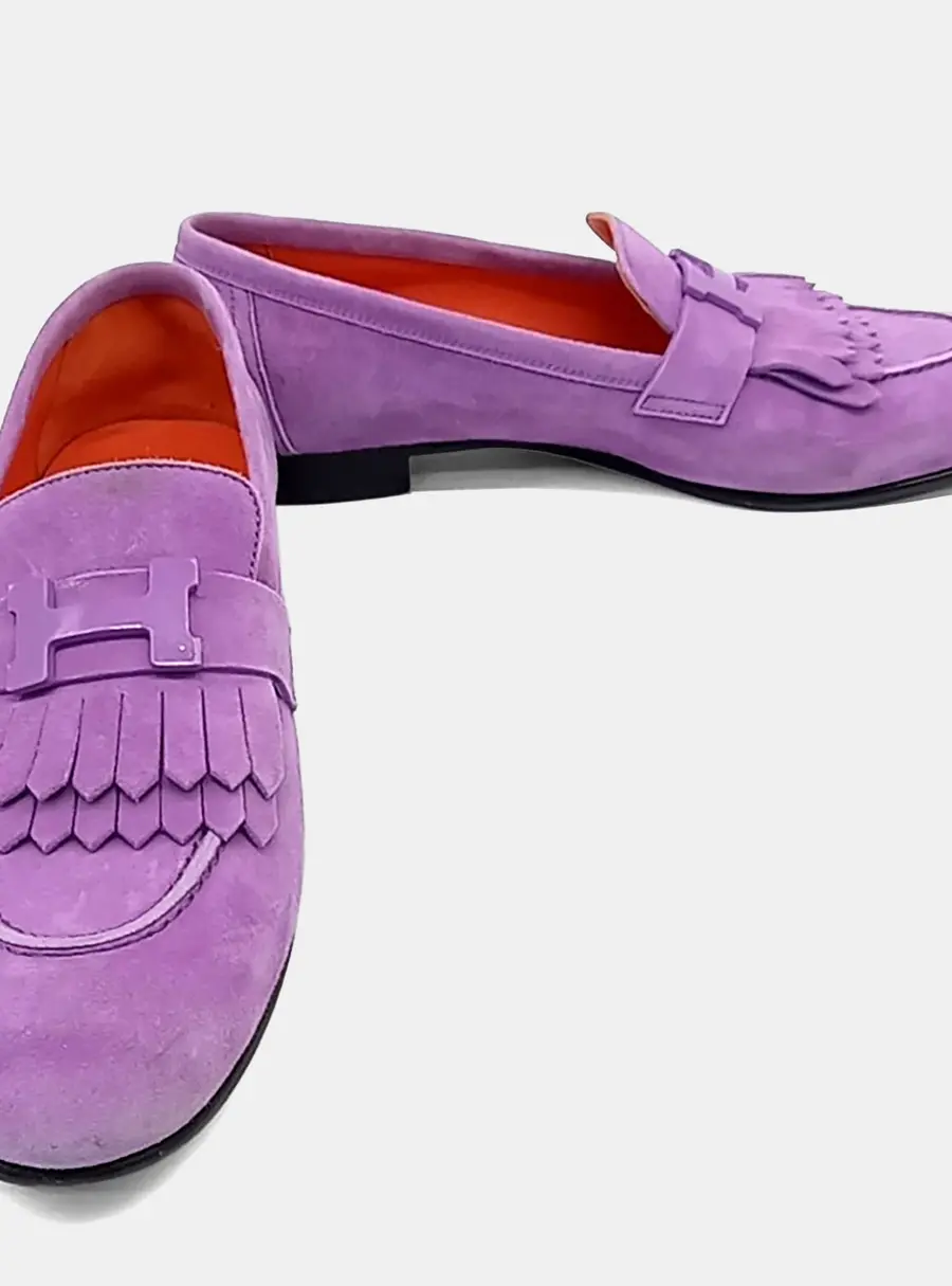 Hermès Suede Royal Loafers
