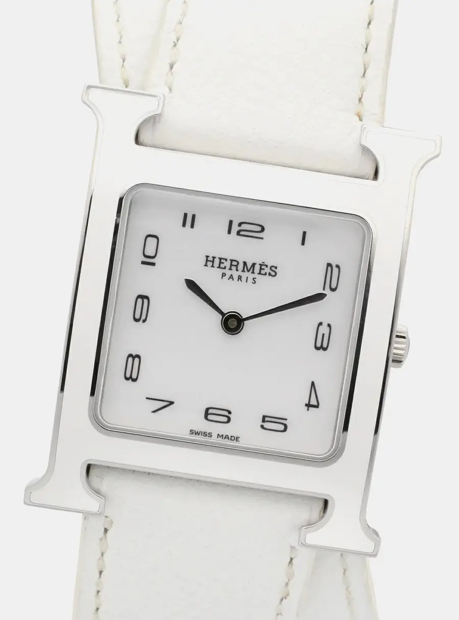 Hermes Heure H HH1.520 White Stainless Steel Quartz Women's Watches 26.3 mm