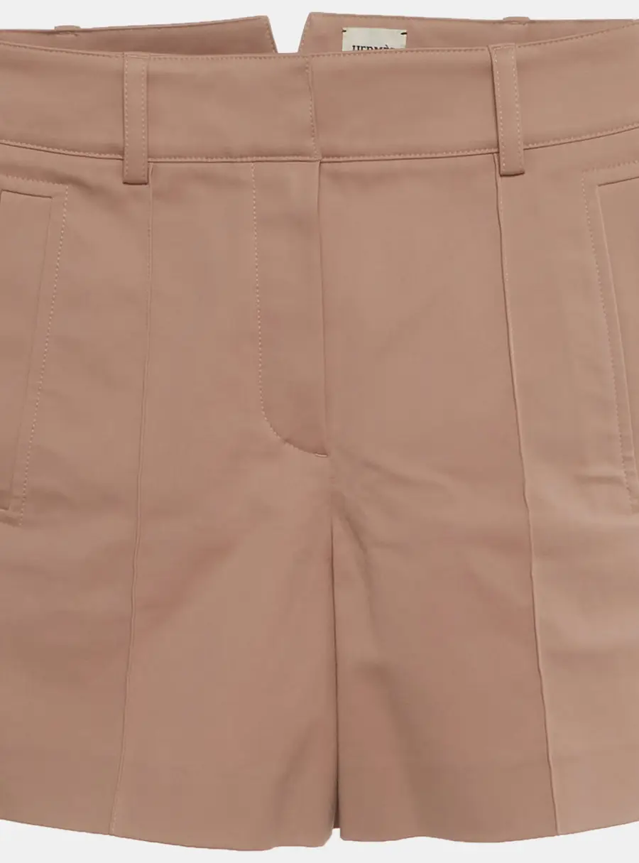 Hermès Dusty Pink Cotton High Waisted Shorts S
