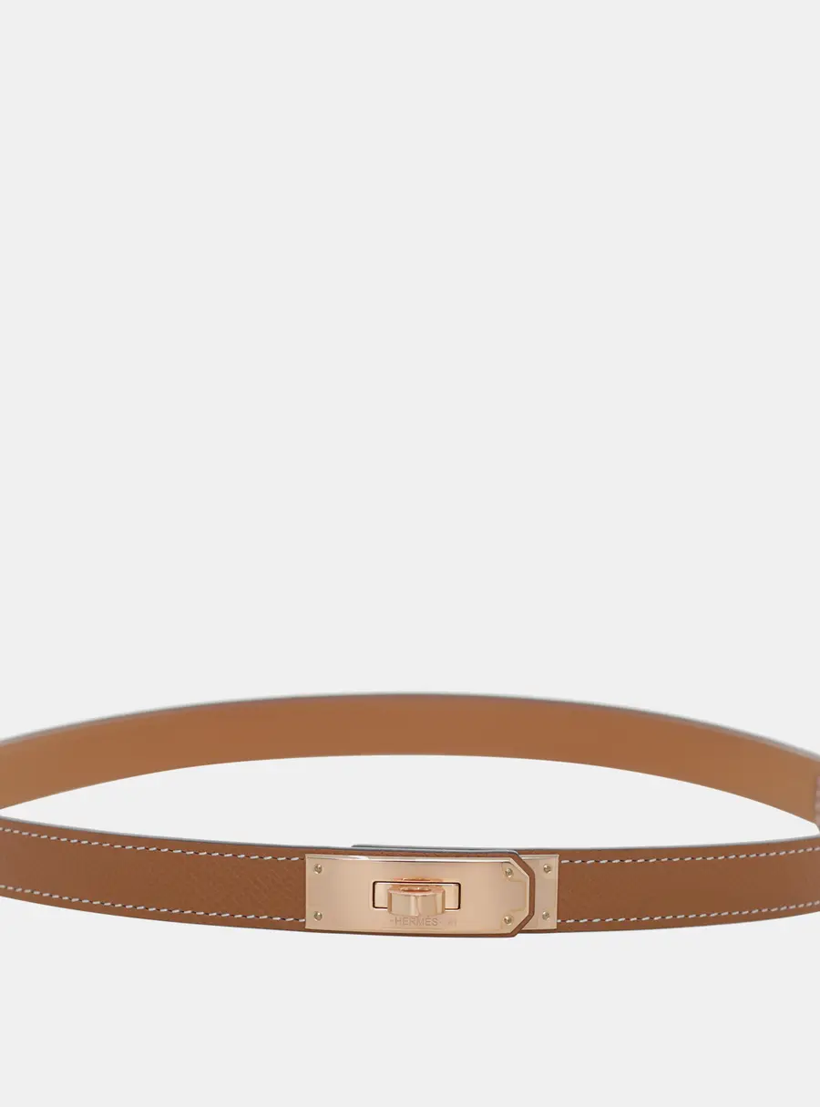 Hermes Leather Gold Kelly 18 Belt