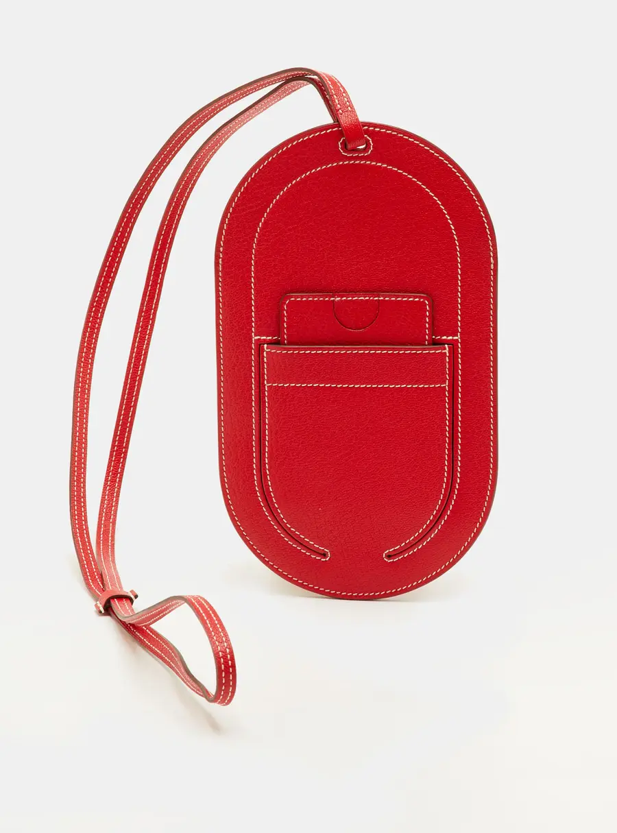 Hermes In-the-Loop Phone To Go GM Rogue Piment Mysore Leather Phone Case
