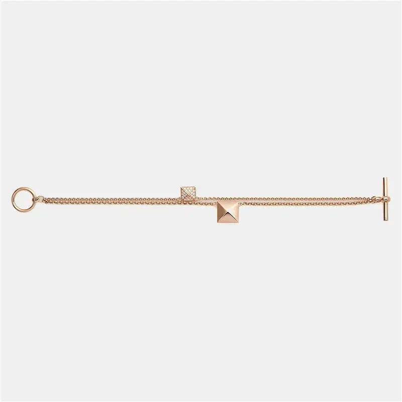 Hermes Clou d'H  Rose Gold Diamond Bracelet