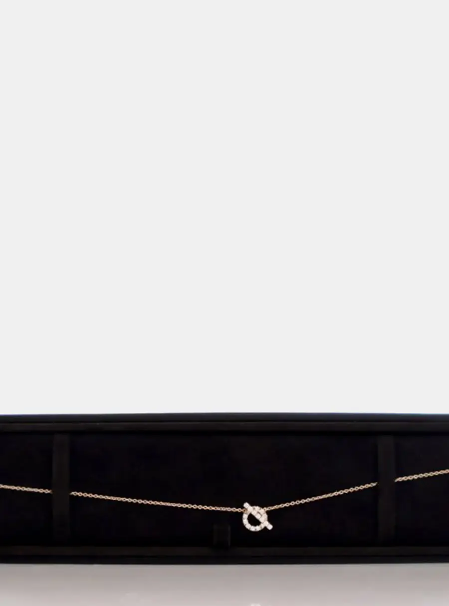 Hermes Finesse 18k Rose Gold Necklace