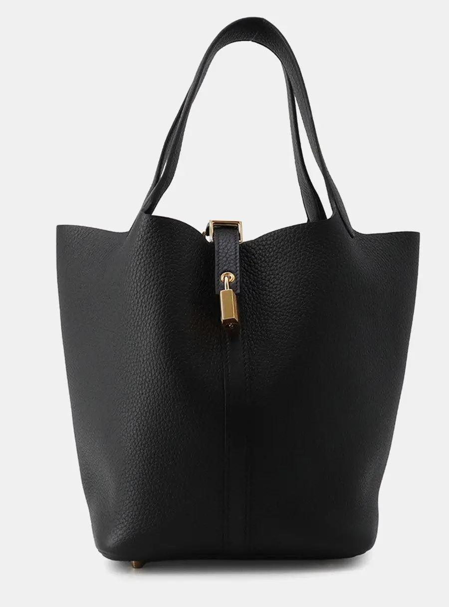 Hermes Picotin Lock Black Taurillon Clemence 22