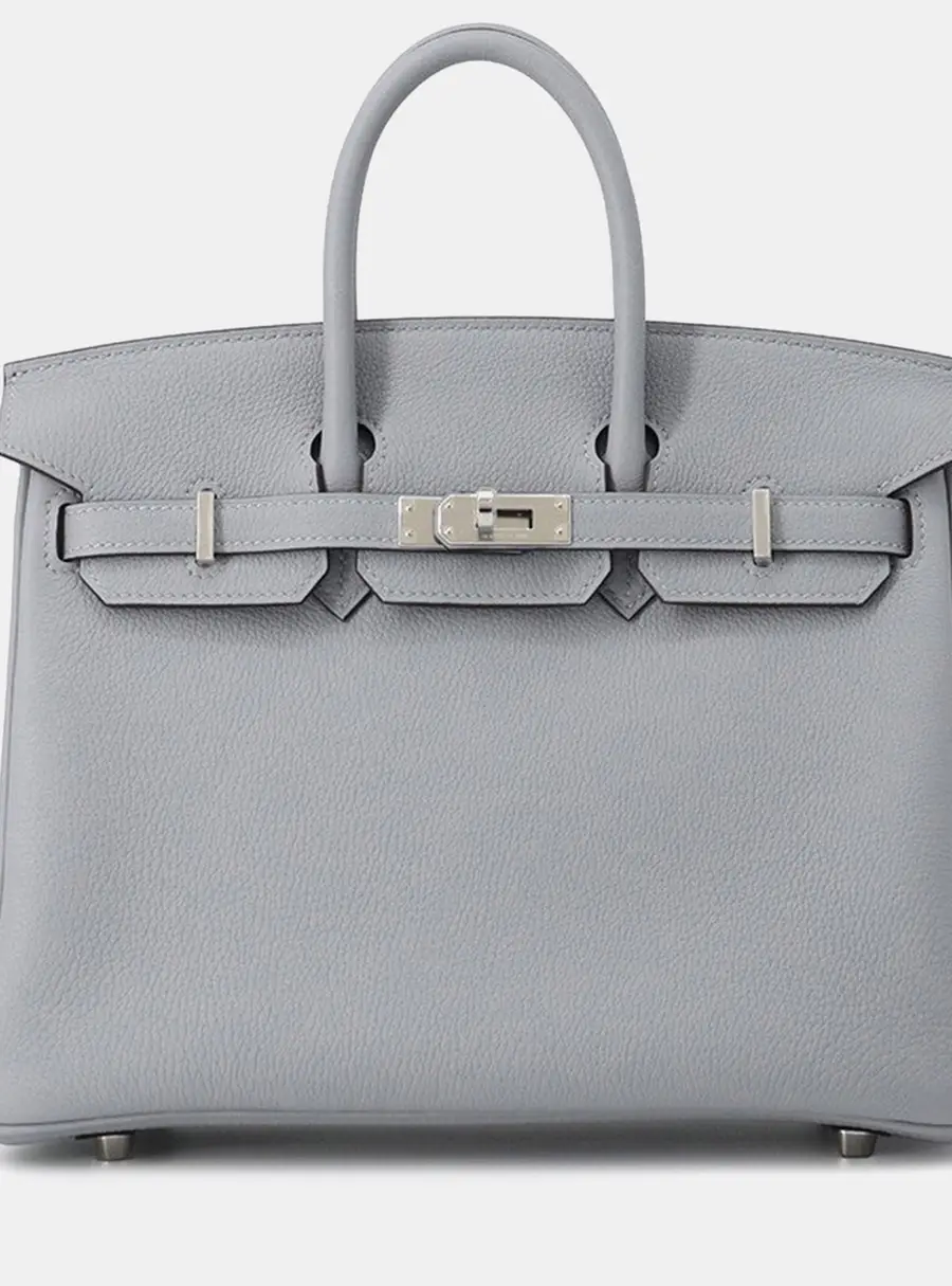 Hermes Birkin Green Pantan Togo Leather Size 25